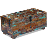 ZNTS Coffee Table Box Chest Solid Reclaimed Wood 80x40x35 cm 243320