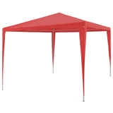 Party Tent Red 300 x 300 x 255 cm PE and Steel 42032988