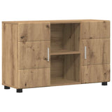 Sideboard with Shelf FLORIN Artisan Oak 88.5 x 30.5 x 55.5 cm 880300