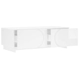 Coffee Table High Gloss White 102 x 50.5 x 35 cm 8011454