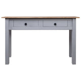 Console Table Grey 110x40x72 cm Solid Pine Wood Panama Range 282680