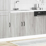 Sink Base Cabinet Lucca Grey Sonoma Engineered Wood 853693