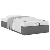 Ottoman Bed Frame without Mattress Dark Grey Single Fabric 3310917