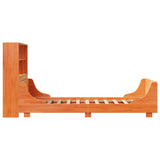Bookcase Bed without Mattress Wax Brown 90x190 cm Single Solid Wood 3323829