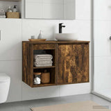 Bathroom Cabinet In-between Smoked Oak 30 x 44.5 x 50 cm 890354