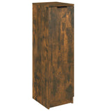 Shoe Cabinet Smoked Oak 30x35x100 cm Engineered Wood 817105