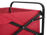 Folding Wagon Red 89 x 63 x 96 cm Steel and Polyester Oxford 42020659