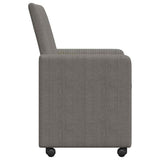 Dining Chairs with Wheels 2 pcs Light grey 57 x 66 x 94 cm 42017801