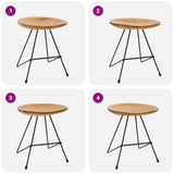 Stools 2 pcs Solid Teak Wood 285202