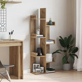 Book Cabinet Artisan Oak 48x25.5x140 cm Engineered Wood 856695