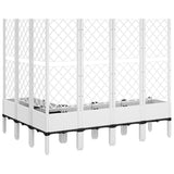 Garden Planter with Trellis White 160x120x142 cm PP 367939