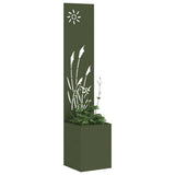 Garden Privacy Screen Olive green 32 x 150 cm Cold-rolled steel 876360