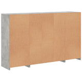 Sideboards with LED Lights 3 pcs Concrete Grey Engineered Wood 3209138