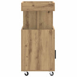 Bar Cart Artisan Oak 50 x 41 x 89 cm Engineered Wood 8015681