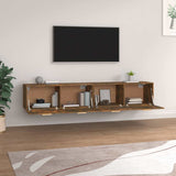 Wall Cabinets 2 pcs Smoked Oak 100x36,5x35 cm Engineered Wood 3115665