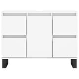 Bathroom Cabinet White 80x33x60 cm Engineered Wood 831660