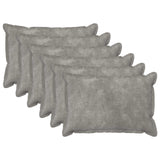 Cushion Cover 6 pcs HOUTEN Light Grey 50 x 80 cm 920178