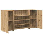 Reception Desk Artisan Oak 200x50x103.5 cm Engineered Wood 3324186