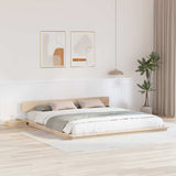 Bed Frame Brown 180 x 200 cm Wood 872389