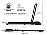 Folding Treadmill for Home Office Use,Under Desk Treadmill,1-6KM/H, Portable Walking Running MS299008AAB