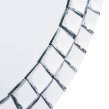 Wall Mirror Silver Acrylic Crystal, Tempered Glass 60 cm Diameter 249449