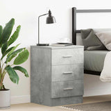 Bedside Cabinet Concrete Grey 38x35x56 cm Engineered Wood 800458