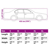 Car Cover for Sedan Hail Protection Full M Grey and Silver 4008944