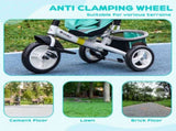 6 in 1 Kids Trike with Parent Handle, Canopy, 5-point Safety Belt, Storage, Footrest, Brake, for 1-5 T3398P348144