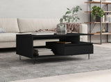 Coffee Table Black 90x49x45 cm Engineered Wood 831021