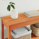 Console Table Wax brown 110 x 40 x 75 cm Solid pine wood 867148