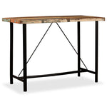 ZNTS Bar Table Solid Reclaimed Wood 150x70x107 cm 245441