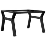 ZNTS Coffee Table Legs Y-Frame 70x60x43 cm Steel 357921