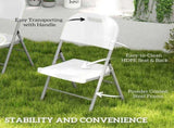 Set of Two Foldable Outdoor Chairs - White T3398P328447