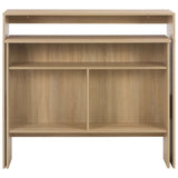 Bar Table with 2 Table Tops Oak 130x40x120 cm 280219