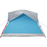 Camping Tent Cabin 4-Person Blue Waterproof 4009453