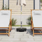 Parasol Base Black Granite, Stainless Steel 30 kg Rollable 48564