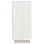 Sideboard White 60x34x75 cm Solid Wood Pine 813361