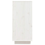 Sideboard White 60x34x75 cm Solid Wood Pine 813361