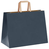 Paper Bags 250 pcs with Handles Blue 32x17x25 cm 4101929
