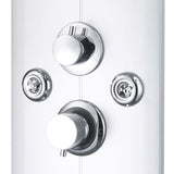 Shower Panel Unit 25x43x120 cm Silver 142994