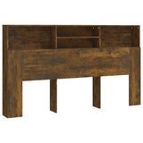 Headboard Cabinet Smoked oak 180x19x103.5 cm 817255