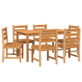 7 Piece Garden Dining Set Solid Wood Teak 3157184