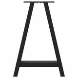 Dining Table Legs A-Shaped 2 pcs Black 60x cm Steel 4012848