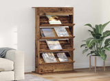 Magazine Rack Old Wood 70 x 41 x 156 cm Engineered Wood 899525