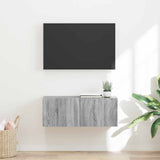 TV Wall Cabinet Grey Sonoma 78.5 x 31 x 29.5 cm Engineered Wood 892221