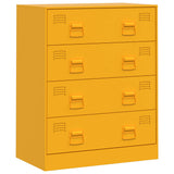Sideboard Mustard Yellow 67x39x83 cm Steel 841682