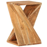 ZNTS Side Table 35x35x55 cm Solid Wood Acacia 337996