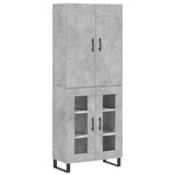 Highboard Concrete Grey 69.5x34x180 cm Engineered Wood 3195759