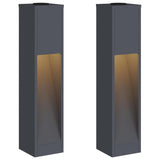 Solar Led Pathway Light 2 pcs Warm White 18 x 18 x 80 cm 879718