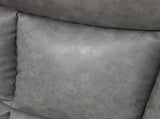 Thick Padded Faux Leather Recliner Armchair - Light Grey T3398P343461